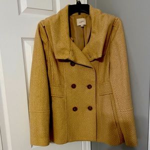 LOFT beige peacoat. Gently used. Sized medium.